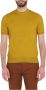 Paolo Pecora T-shirt in Filo Slavata Yellow Heren - Thumbnail 1
