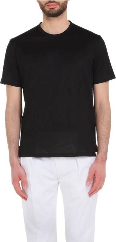 Paolo Pecora T-shirt in filo Zwart Heren