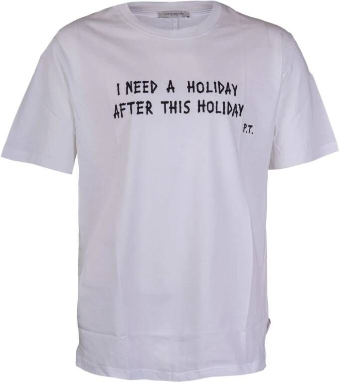 Paolo Pecora T-Shirts Wit Heren