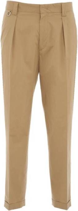 Paolo Pecora Tapered Trousers Beige Heren