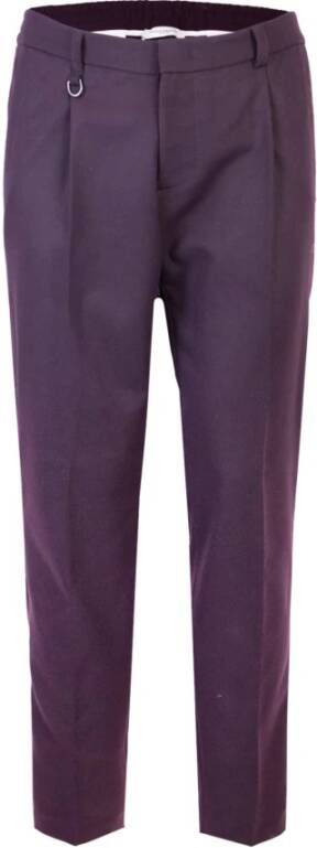 Paolo Pecora Trousers Purple Heren
