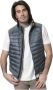 Parajumpers Blauwe gewatteerde mouwloze vest met hoge kraag Blauw Heren - Thumbnail 1