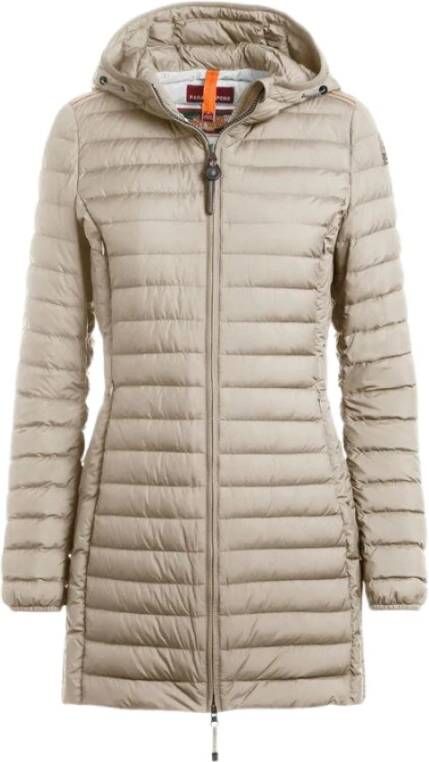 Parajumpers Irene Donsjas Klassieke Medium-Lengte Jas Beige Dames