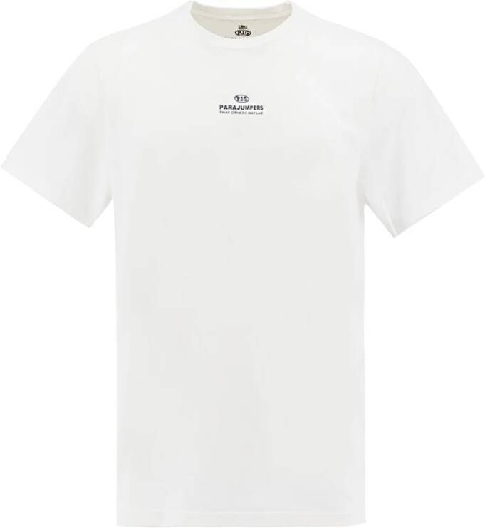Parajumpers Essentieel Bedrukt T-Shirt White Heren