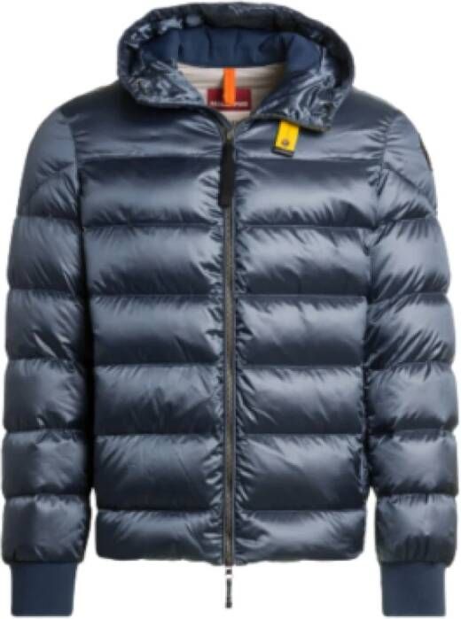 Parajumpers Pharrell Gewatteerde Bomber met Capuchon Marineblauw Blauw Heren