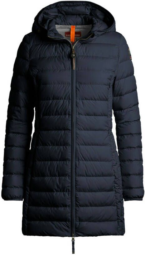 Parajumpers Marineblauwe Irene Gewatteerde Jas met Capuchon Blue Dames
