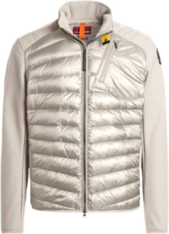 Parajumpers Jayden Fleece Nylon Jas XL Kleur: 0266 Bone Zwart Heren