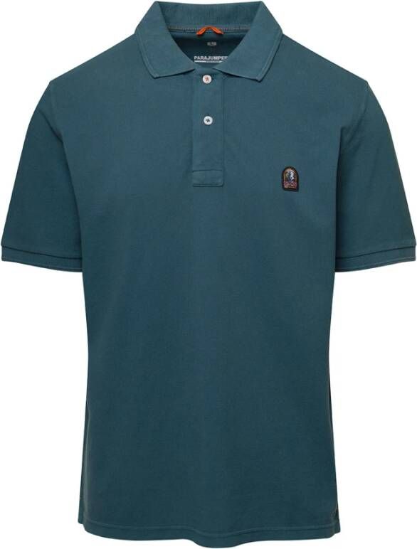 Parajumpers Klassieke Logo Polo Shirt Blauw Heren