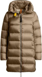 Parajumpers Padded Zipped Coat Beige Dames