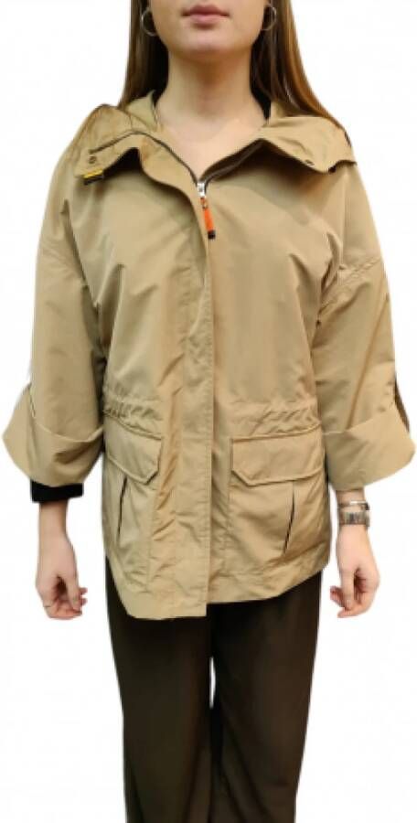 Parajumpers Trench Coats Beige Dames