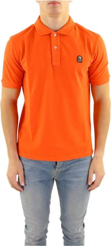 Parajumpers Patch Polo Shirt Orange Heren