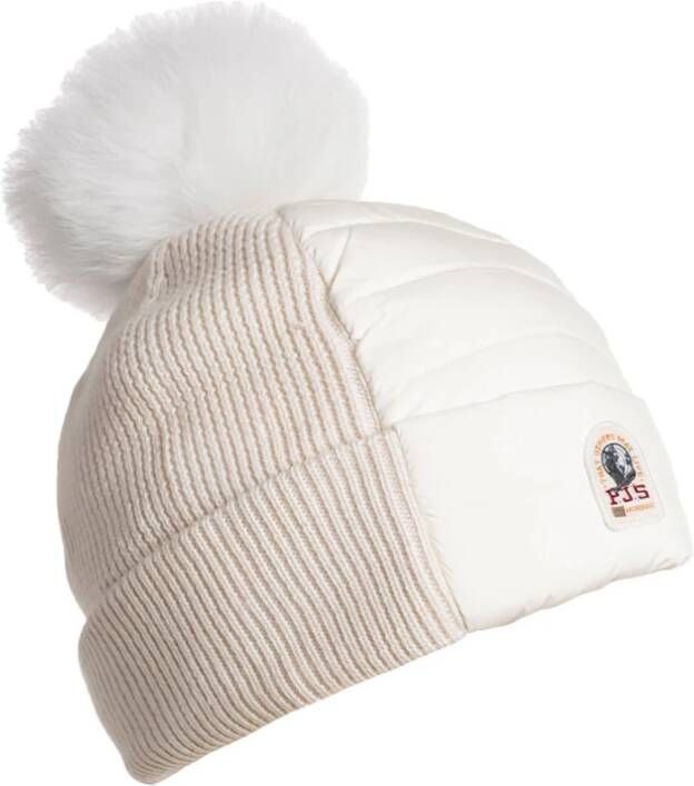 Parajumpers Puffer Hat Beanie Off White Wit Dames