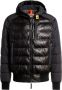 Parajumpers SLY Mix Leren en Nylon Jas Zwart Heren - Thumbnail 1