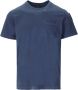 Parajumpers Essentiële Katoenen T-Shirt met Zakje Blauw Dames - Thumbnail 3