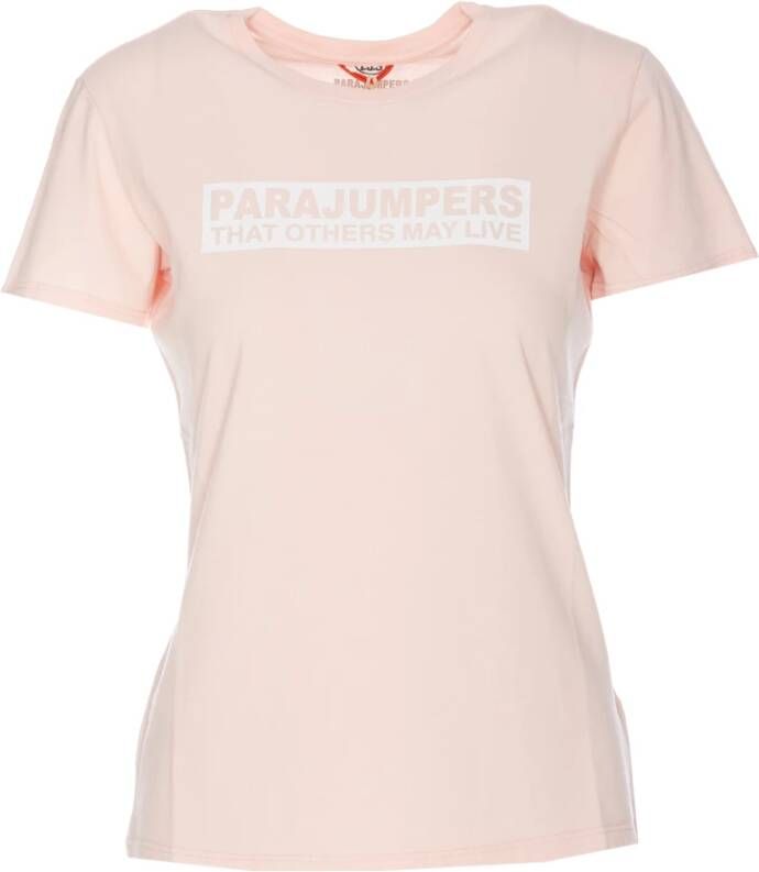 Parajumpers T-Shirts Roze Dames