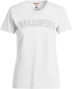 Parajumpers White T-Shirt Wit Dames