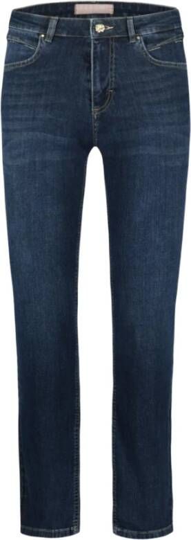 Parami Angie Fancy D59 Slim-fit Jeans Blauw Dames