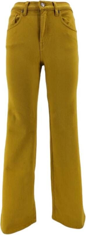P.a.r.o.s.h. Brede jeans Yellow Dames