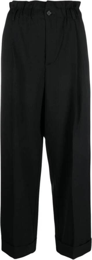 P.a.r.o.s.h. Straight Cropped Trouser D231496Lowell Zwart Dames