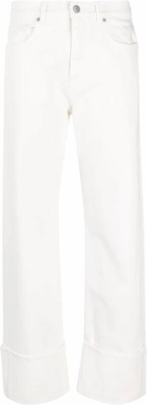 P.a.r.o.s.h. Gebroken witte jeans White Dames