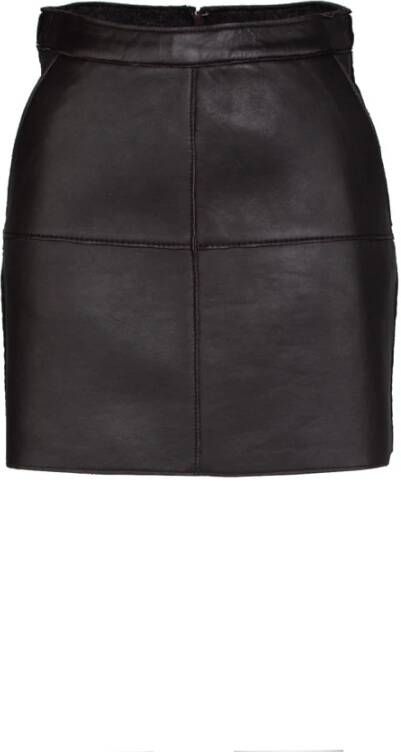 P.a.r.o.s.h. Leather Skirts Zwart Dames