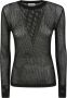 P.a.r.o.s.h. Nero River Sweater Black Dames - Thumbnail 1