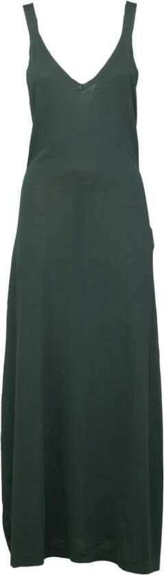 P.a.r.o.s.h. Lange jurk met halternek Green