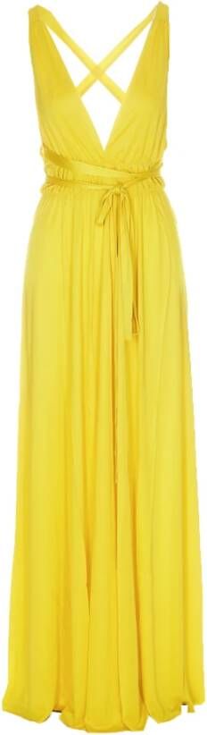 P.a.r.o.s.h. Parosh Dresses Yellow Geel Dames