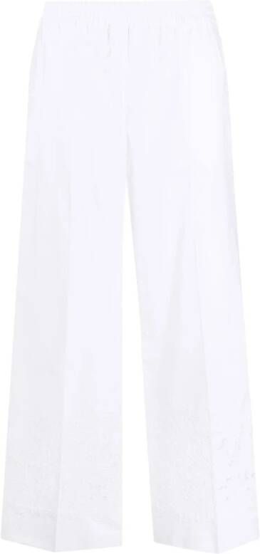 P.a.r.o.s.h. Witte Broderie-Anglaise Broek White Dames