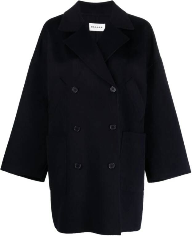 P.a.r.o.s.h. Single-Breasted Coats Blauw Dames