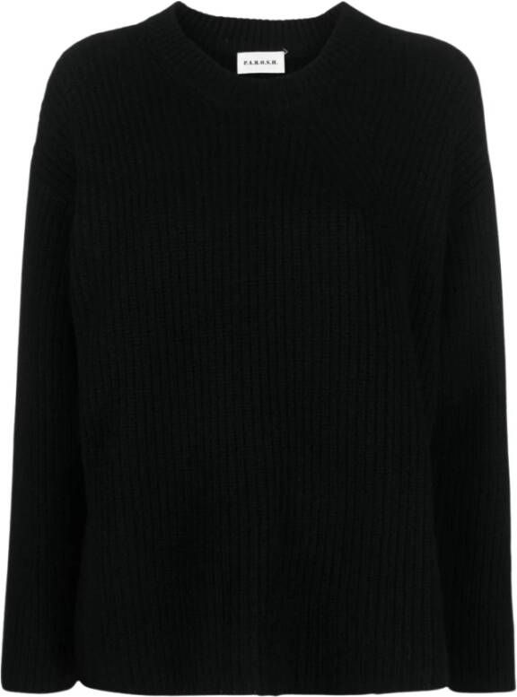 P.a.r.o.s.h. Trui met ronde hals Zwart Dames