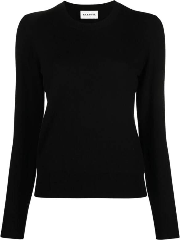 P.a.r.o.s.h. Trui met ronde hals Zwart Dames