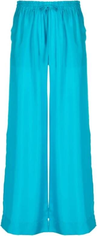P.a.r.o.s.h. Wide Trousers Blauw Dames