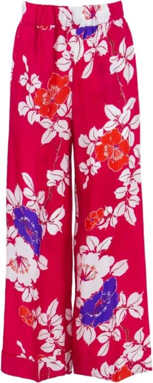 P.a.r.o.s.h. Wide Trousers Roze Dames