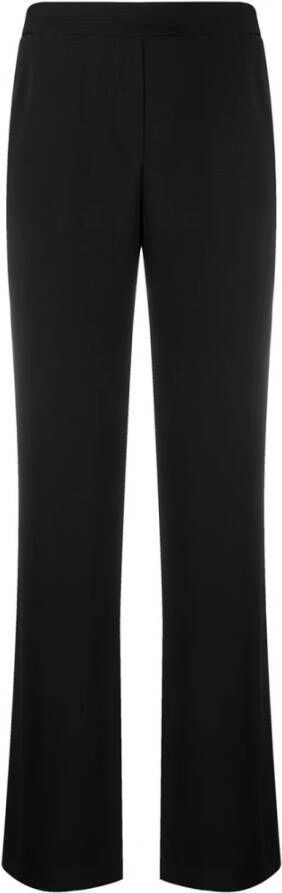 P.a.r.o.s.h. Zwarte broek met elastische tailleband Black Dames