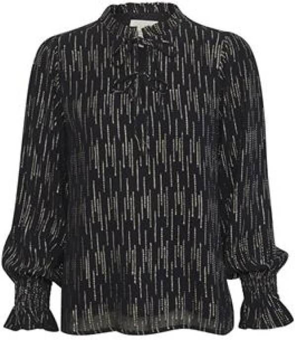 Part Two Donker Marineblauwe Blouse met Glimmerdetails Meerkleurig Dames