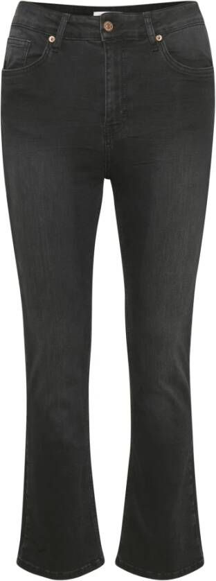 Part Two Stijlvolle Bootcut Jeans voor Vrouwen Black Dames