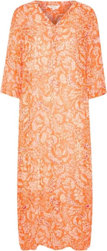 Part Two Botanische Mandarin Orange Jurk Oranje Dames