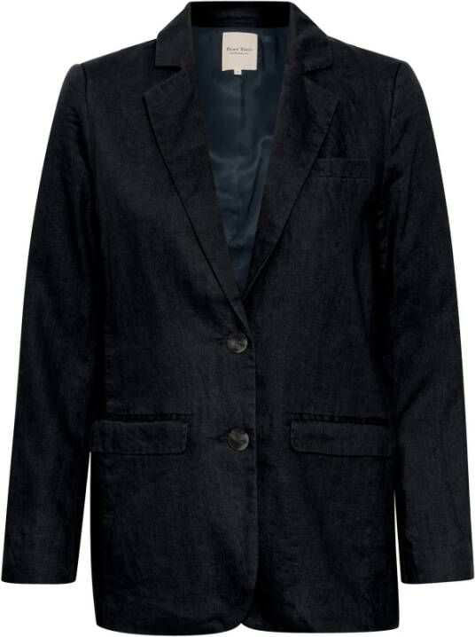 Part Two Luxe Blazer Jas met Lange Mouwen en Klassieke Kraag Black Dames