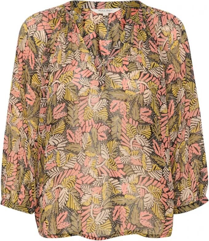 Part Two Erdonaepw Bl Blouse Elegante ¾ Mouw Dames Top Meerkleurig Dames