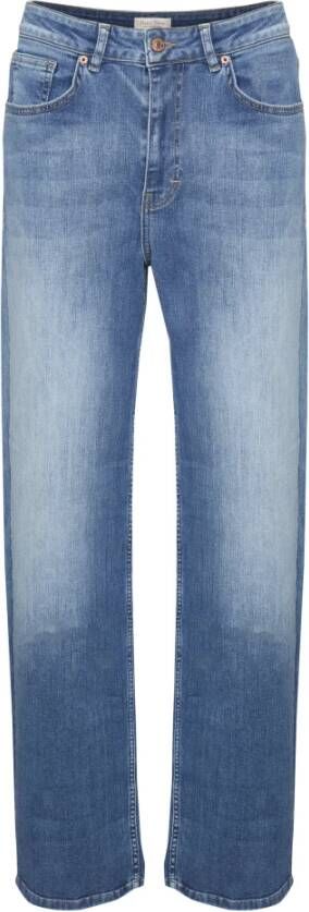 Part Two Esraa High-Waisted Straight Jeans Blauw Dames