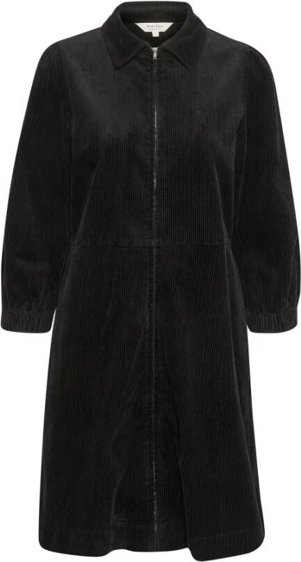 Part Two Korte Corduroy Jurk Zwart Dames