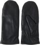 Part Two Fiori Leren Handschoenen Zwart Dames - Thumbnail 1