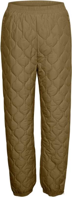 Part Two Gewatteerde Ceciliapw Pa Broek Capers Bruin Dames