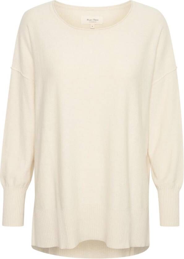 Part Two Gezellige en Elegante Ronde Hals Gebreide Kleding Beige Dames