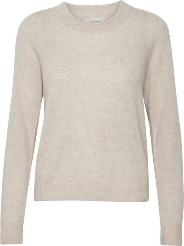 Part Two Gezellige en stijlvolle EvinaPW PU-breisels Beige Dames