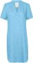 Part Two Korte Linnen Zomerjurk Blauw Dames - Thumbnail 1
