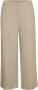 Part Two Korte wijde linnen broek Beige Dames - Thumbnail 1