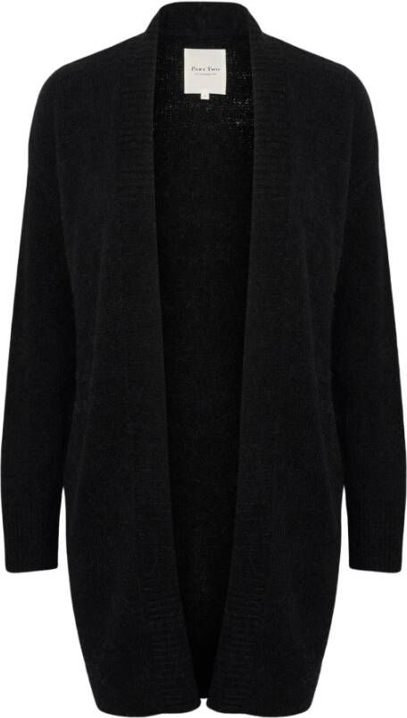 Part Two Luxe Gebreide Vest Zwart Black Dames