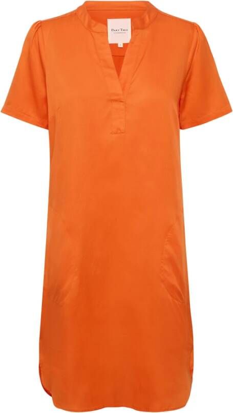 Part Two Mandarin Orange Midi Jurk Aminasepw Dr Kjoler 30307894 Oranje Dames